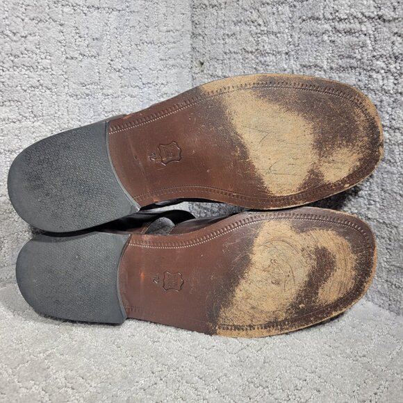 Vintage Tommy Bahama San Tommaso Men's Size 12M Brown Leather Fisherman Sandals - Picture 8 of 10